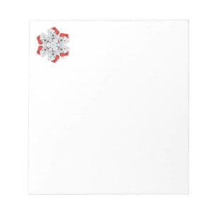 Westie Snowflake Anteckningsblock