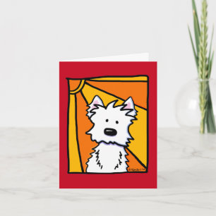 Westie Sunshine Note Card Kort