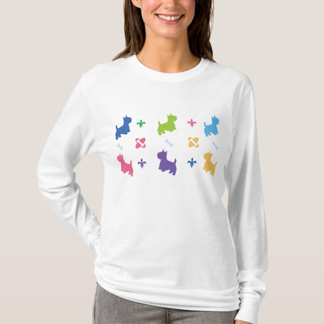 Westie T-tröja T-shirt (Framsida)
