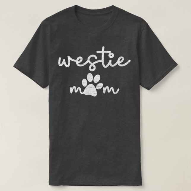 Westie Tass Mamma 410  T Shirt (Design framsida)
