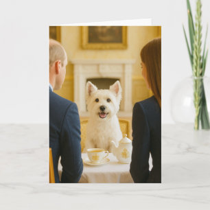 Westie Tea Time med Royalen Kort