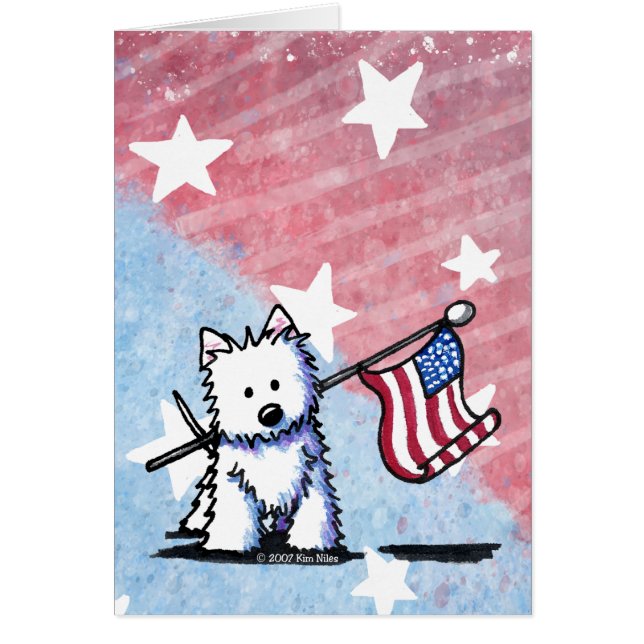 Westie terrier 4 juli OBS kort (Framsidan)