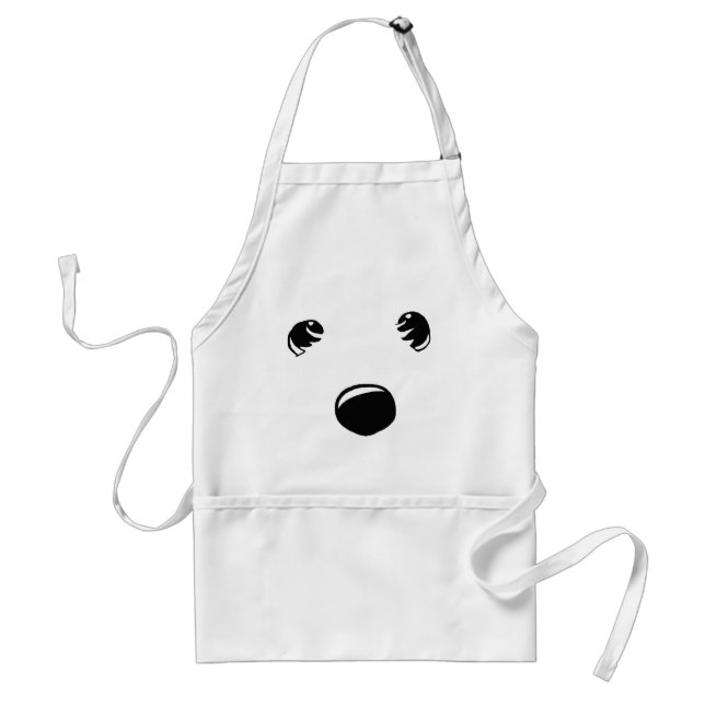 Westie Terrier Ansikte Apron Förkläde (Framsidan)