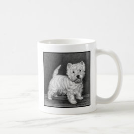 Westie Terrier Art by Glenda S. Harlan Kaffemugg