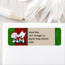 Westie Terrier Duo-juletiketter