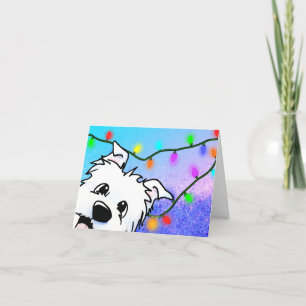 Westie Terrier-julkort Helgkort