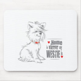 Westie Terrier MousePad Musmatta