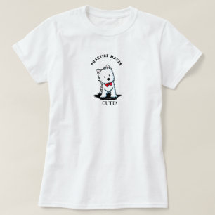 Westie Terrier Övning Ger Färdighet 100% Bomull T- T Shirt