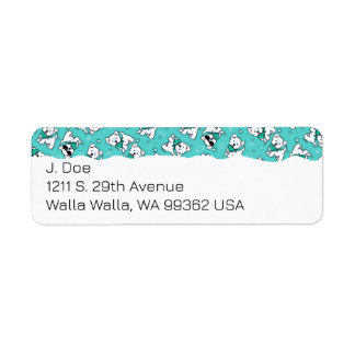 Westie Terriers Returadress Etikett