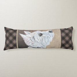 Westie Tittar upp profil B Kroppskudde