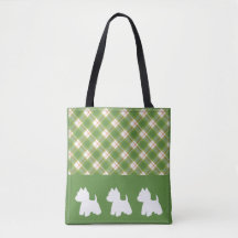 Westie Tote Bag Grönt Play