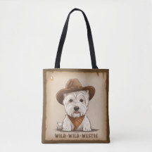 Westie Tote Bag - Vild, vild Westie