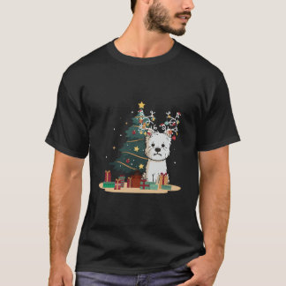 Westie Träd jul Sweater Julafton Pet Hund Lov T Shirt