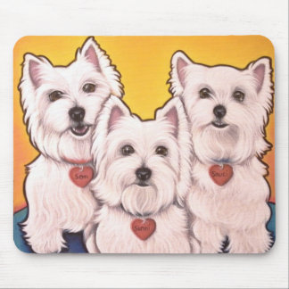 Westie trio musmatta