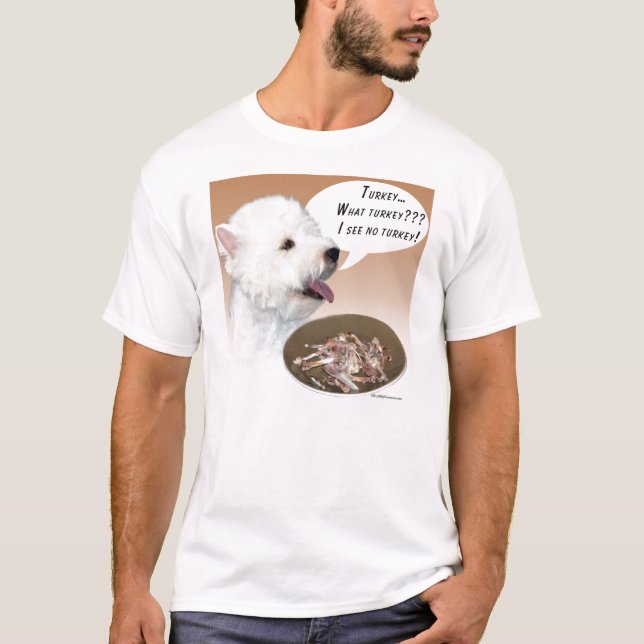 Westie Turkey T-shirt (Framsida)