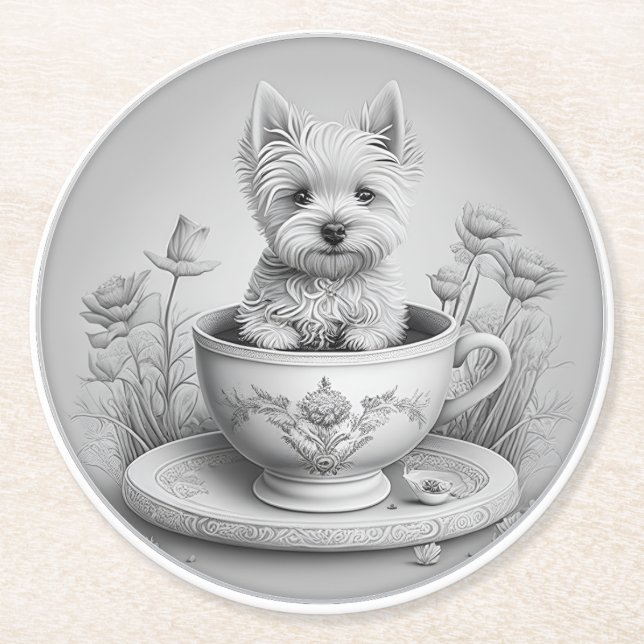 Westie underlägg - Wes-tea (Framsidan)