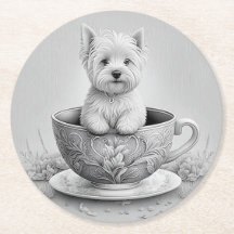 Westie underlägg - Wes-tea
