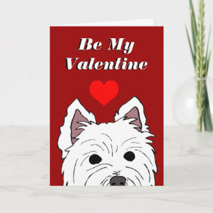 Westie valentinkort helgkort