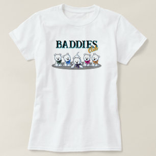 Westie-valpar 100% bomullströja t shirt