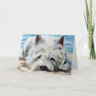 Westie västra höglands- Terrierhund - strandlodis Kort