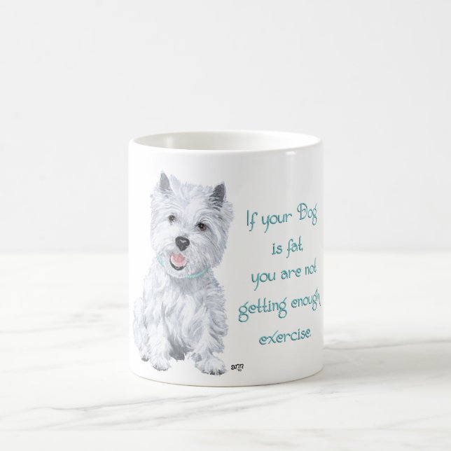 Westie Visdom - Fet Hund? Kaffemugg (Center)