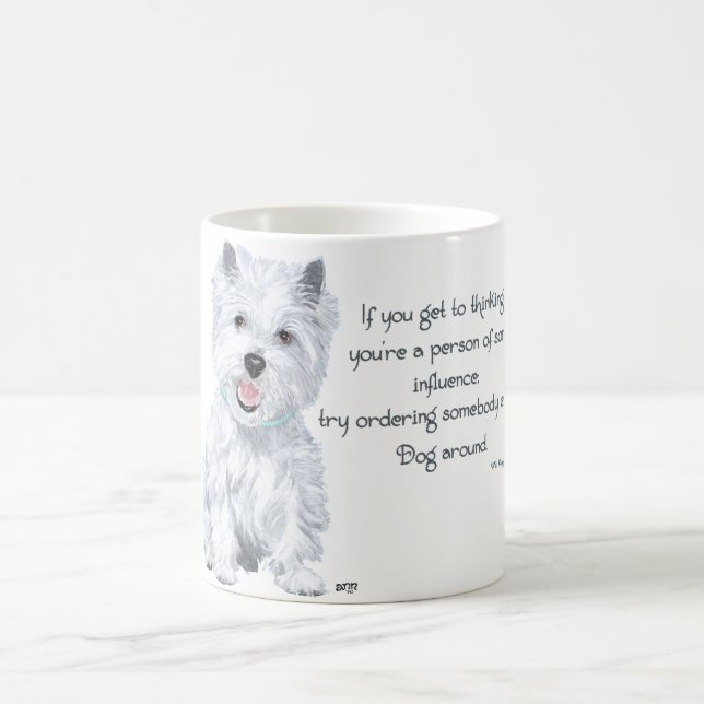 Westie Visdom - Inflytelserik? Kaffemugg (Center)