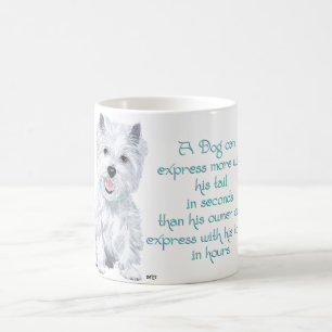 Westie Visdom - Svansar eller Tunga? Kaffemugg