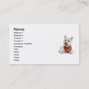 Westie visitkort
