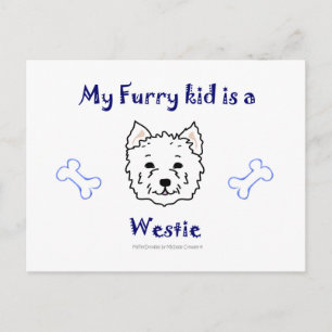 Westie Vykort