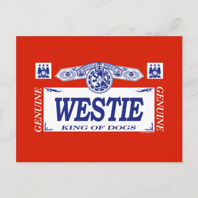 Westie Vykort (Framsida)