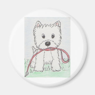 WESTIE WALKIER MAGNET