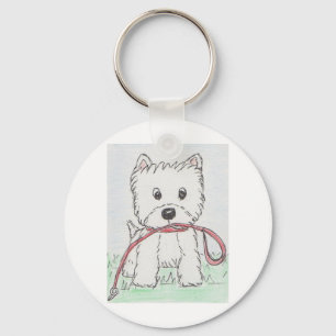 WESTIE WALKIER NYCKELRING