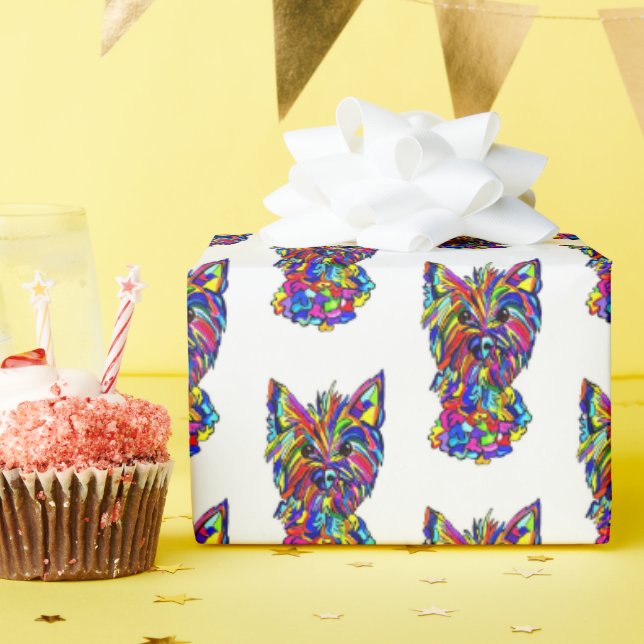 Westie Wrapping Papper Presentpapper (Födelsedagsfest)