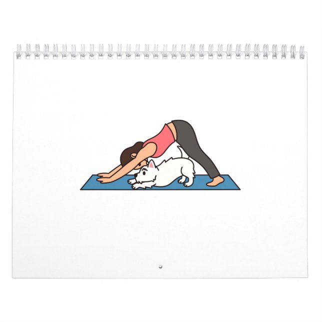 Westie Yoga Buddies Kalender (Omslag)