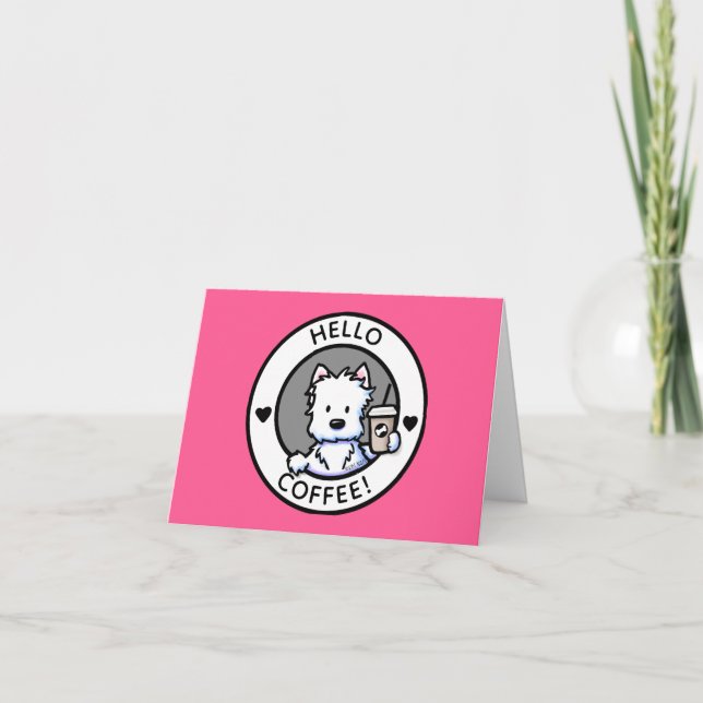 Westiee Note-kort för hej-kaffe Helgkort (Framsida)