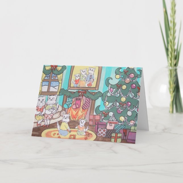 westiefamiljjul helgkort (Framsida)