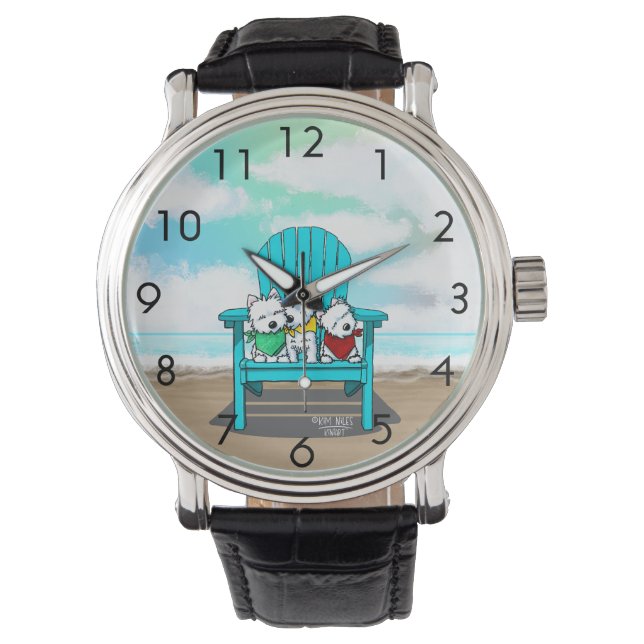 Westies Beach Armbandsur (Framsida)