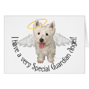 Westies Guardian Angels Hälsningskort