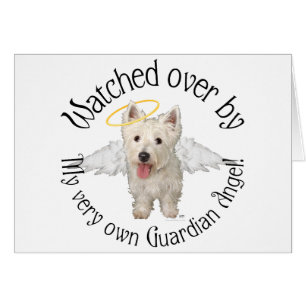 Westies Guardian Angels Hälsningskort