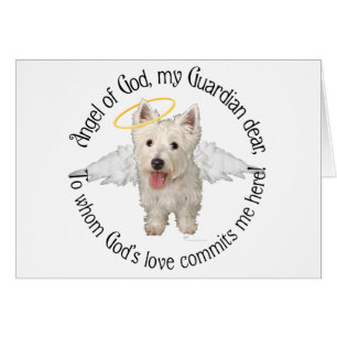 Westies Guardian Angels Hälsningskort
