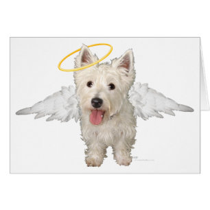 Westies Guardian Angels Hälsningskort