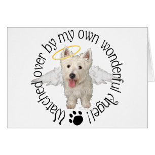 Westies Guardian Angels Hälsningskort