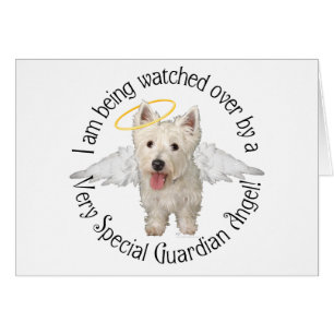 Westies Guardian Angels Hälsningskort