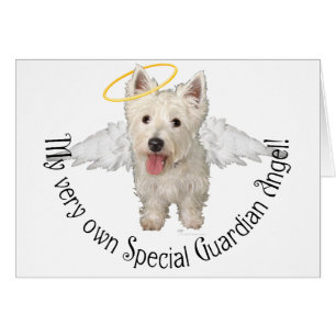Westies Guardian Angels Hälsningskort