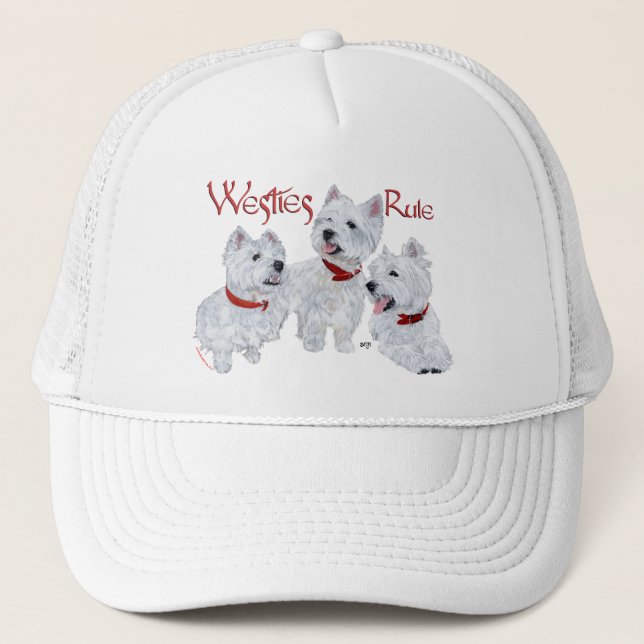 Westies härskar! truckerkeps (Framsida)