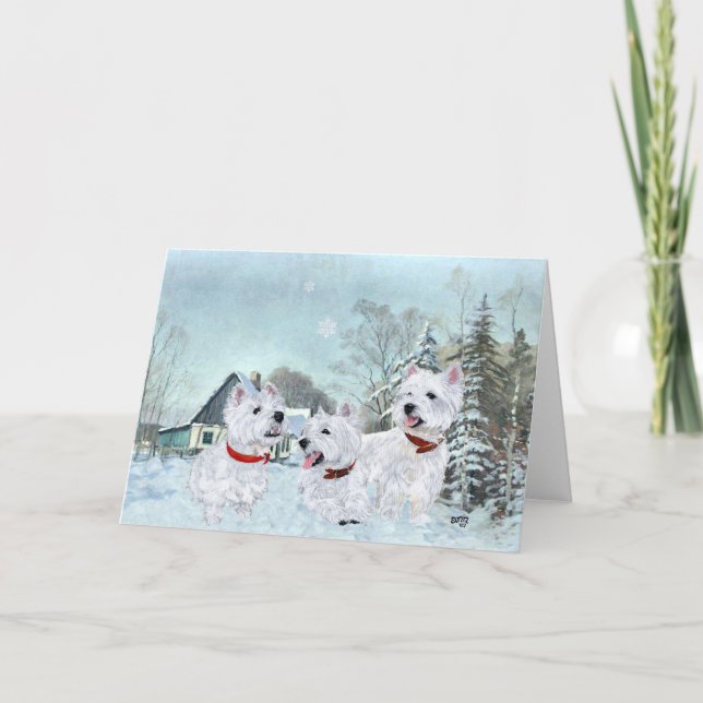 Westies Kärlek, Wintertime Helgkort (Framsida)