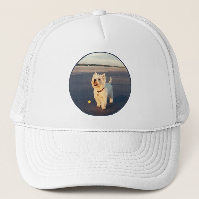 Westies och havet truckerkeps (Framsida)