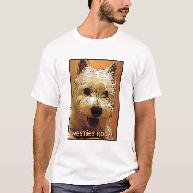 westies-rock3 t shirt (Framsida)