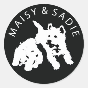 Westies Runt Klistermärke