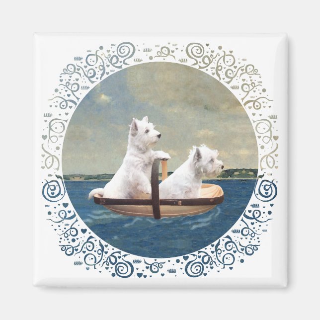 Westies Seglar Magnet (Framsidan)